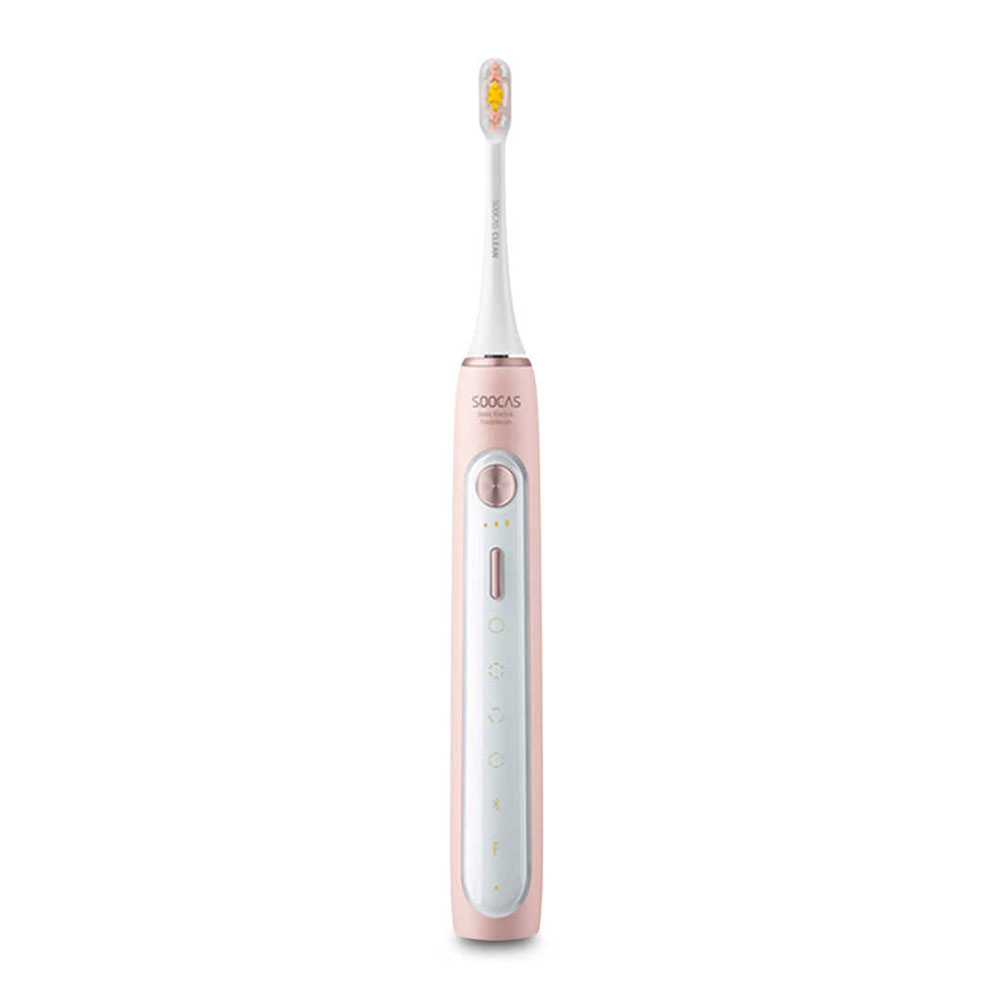 Электрическая зубная щетка SOOCAS X5 Electric Toothbrush (футляр + 3 насадки), розовая